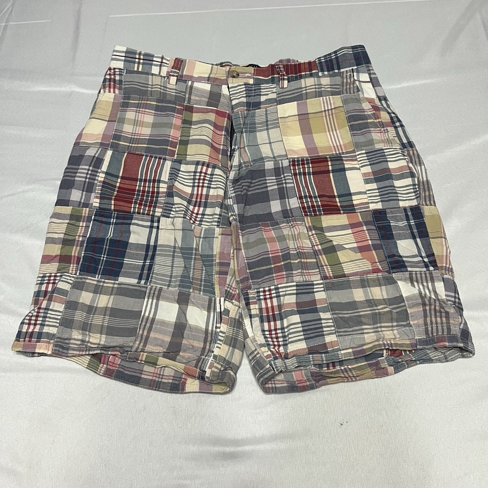 Polo Ralph Lauren Shorts Mens Fits 30 Madras Patchwork Plaid Preppy Y2K